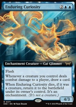 Enduring Curiosity (V.1) - Duskmourn: House of Horror: Extras (Rare) [XDSK-371]