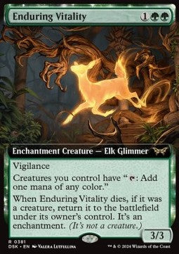 Enduring Vitality (V.1)⁣ - Duskmourn: House of Horror: Extras⁣ (Rare)⁣ [381]