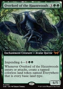 Overlord of the Hauntwoods (V.1) - Duskmourn: House of Horror: Extras (Mythic) [XDSK-383]