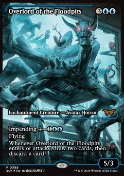 Overlord of the Floodpits (V.2)⁣ - Duskmourn: House of Horror: Extras⁣ (Mythic)⁣ [389]