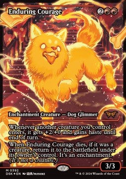 Enduring Courage (V.2)⁣ - Duskmourn: House of Horror: Extras⁣ (Mythic)⁣ [392]