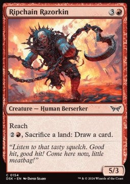 Ripchain Razorkin - Duskmourn: House of Horror (Common) [DSK-154]