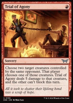 Trial of Agony - Duskmourn: House of Horror (Uncommon) [DSK-159]