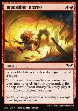 Impossible Inferno - Duskmourn: House of Horror (Common) [DSK-140]