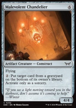 Malevolent Chandelier - Duskmourn: House of Horror (Common) [DSK-252]