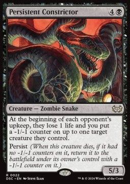 Persistent Constrictor⁣ - Commander: Duskmourn: House of Horror⁣ (Rare)⁣ [22]