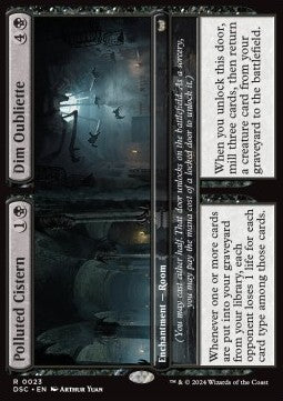 Polluted Cistern // Dim Oubliette⁣ - Commander: Duskmourn: House of Horror⁣ (Rare)⁣ [23]