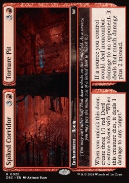 Spiked Corridor // Torture Pit⁣ - Commander: Duskmourn: House of Horror⁣ (Rare)⁣ [28]