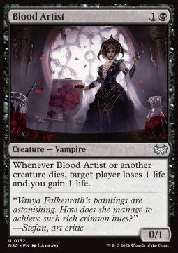 Blood Artist⁣ - Commander: Duskmourn: House of Horror⁣ (Uncommon)⁣ [132]