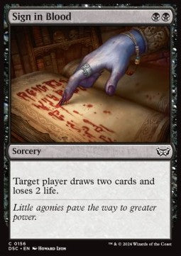 Sign in Blood⁣ - Commander: Duskmourn: House of Horror⁣ (Common)⁣ [156]