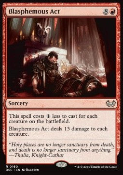 Blasphemous Act⁣ - Commander: Duskmourn: House of Horror⁣ (Rare)⁣ [160]