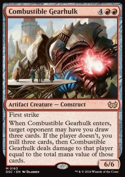 Combustible Gearhulk⁣ - Commander: Duskmourn: House of Horror⁣ (Mythic)⁣ [163]