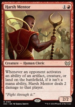 Harsh Mentor⁣ - Commander: Duskmourn: House of Horror⁣ (Rare)⁣ [165]