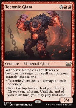Tectonic Giant⁣ - Commander: Duskmourn: House of Horror⁣ (Rare)⁣ [168]