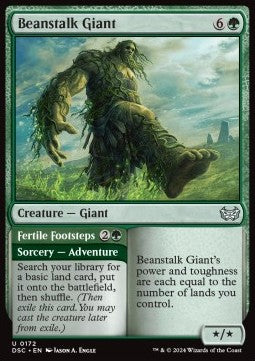 Beanstalk Giant // Fertile Footsteps⁣ - Commander: Duskmourn: House of Horror⁣ (Uncommon)⁣ [172]