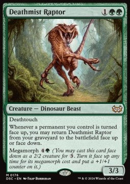 Deathmist Raptor⁣ - Commander: Duskmourn: House of Horror⁣ (Mythic)⁣ [176]