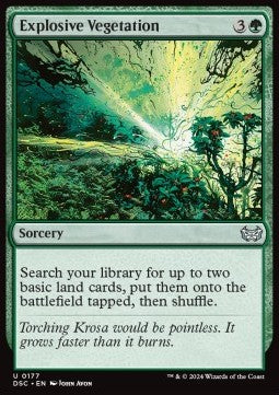 Explosive Vegetation - Commander: Duskmourn: House of Horror (Uncommon) [DSC-177]
