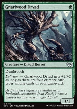 Gnarlwood Dryad⁣ - Commander: Duskmourn: House of Horror⁣ (Uncommon)⁣ [180]