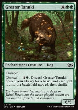 Greater Tanuki⁣ - Commander: Duskmourn: House of Horror⁣ (Common)⁣ [181]