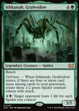 Ishkanah, Grafwidow⁣ - Commander: Duskmourn: House of Horror⁣ (Mythic)⁣ [187]