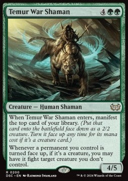 Temur War Shaman - Commander: Duskmourn: House of Horror (Rare) [DSC-200]