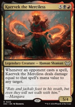 Kaervek the Merciless⁣ - Commander: Duskmourn: House of Horror⁣ (Rare)⁣ [222]