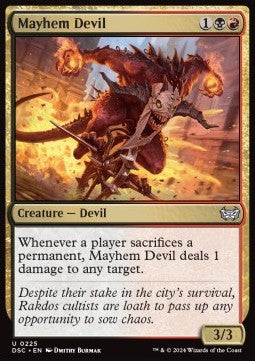 Mayhem Devil⁣ - Commander: Duskmourn: House of Horror⁣ (Uncommon)⁣ [225]