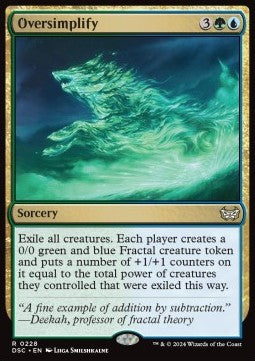 Oversimplify - Commander: Duskmourn: House of Horror (Rare) [DSC-228]