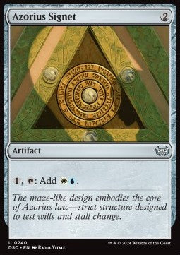 Azorius Signet⁣ - Commander: Duskmourn: House of Horror⁣ (Uncommon)⁣ [240]