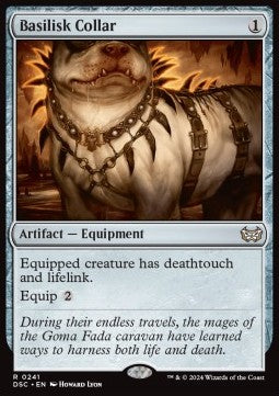 Basilisk Collar⁣ - Commander: Duskmourn: House of Horror⁣ (Rare)⁣ [241]