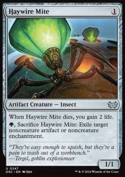 Haywire Mite⁣ - Commander: Duskmourn: House of Horror⁣ (Uncommon)⁣ [247]