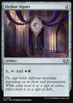 Orzhov Signet⁣ - Commander: Duskmourn: House of Horror⁣ (Uncommon)⁣ [249]