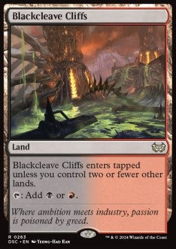 Blackcleave Cliffs⁣ - Commander: Duskmourn: House of Horror⁣ (Rare)⁣ [263]