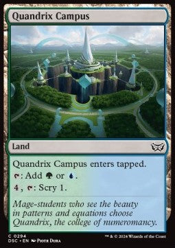 Quandrix Campus - Commander: Duskmourn: House of Horror (Common) [DSC-294]