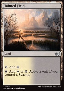 Tainted Field⁣ - Commander: Duskmourn: House of Horror⁣ (Uncommon)⁣ [302]