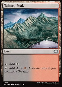 Tainted Peak⁣ - Commander: Duskmourn: House of Horror⁣ (Uncommon)⁣ [304]