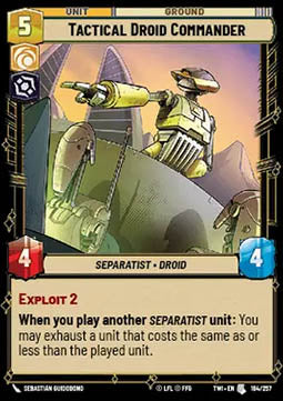 Tactical Droid Commander - Twilight of the Republic (Uncommon) [TWI-184]