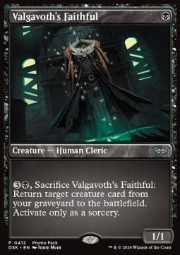 Valgavoth's Faithful - Duskmourn: House of Horror: Promos (Uncommon) [PDSK-412]