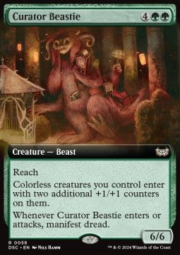 Curator Beastie⁣ - Commander: Duskmourn: House of Horror: Extras⁣ (Rare)⁣ [58]