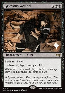 Grievous Wound (V.2) - Duskmourn: House of Horror: Promos (Rare) [PDSK-102]