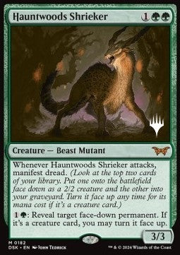 Hauntwoods Shrieker (V.2) - Duskmourn: House of Horror: Promos (Mythic) [PDSK-182]