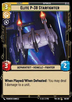Elite P-38 Starfighter - Twilight of the Republic (Common) [TWI-181]