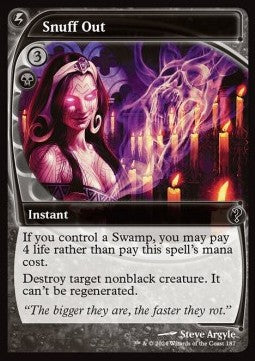 Snuff Out - Mystery Booster 2 (Common) [MB2-187]