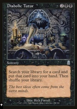 Diabolic Tutor⁣ - Mystery Booster 2: Reprints from Across Magic's History⁣ (Uncommon)