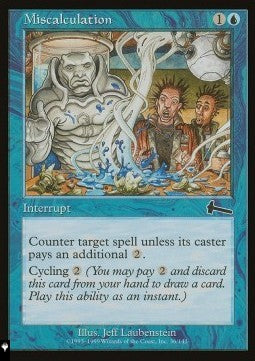 Miscalculation⁣ - Mystery Booster 2: Reprints from Across Magic's History⁣ (Common)