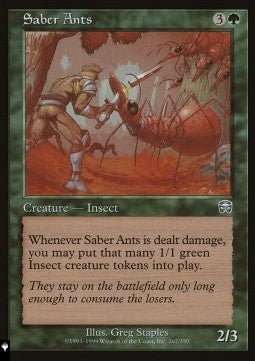 Saber Ants⁣ - Mystery Booster 2: Reprints from Across Magic's History⁣ (Uncommon)