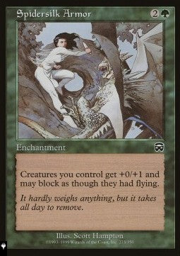 Spidersilk Armor⁣ - Mystery Booster 2: Reprints from Across Magic's History⁣ (Common)