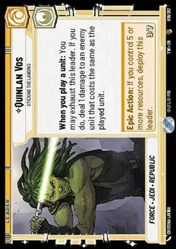 Quinlan Vos, Sticking the Landing - Twilight of the Republic (Common) [TWI-018]