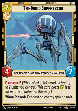 Tri-Droid Suppressor - Twilight of the Republic (Common) [TWI-217]
