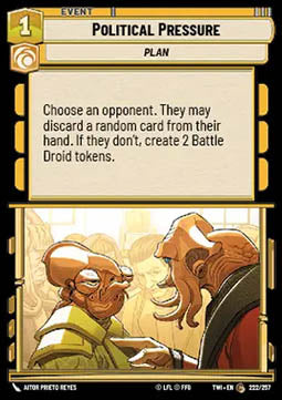 Political Pressure - Twilight of the Republic (Common) [TWI-222]